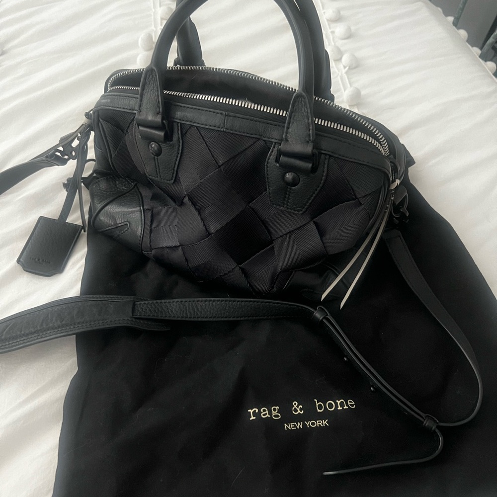 Rag & Bone zip handbag with removable shoulder strap - Picture 1 of 7